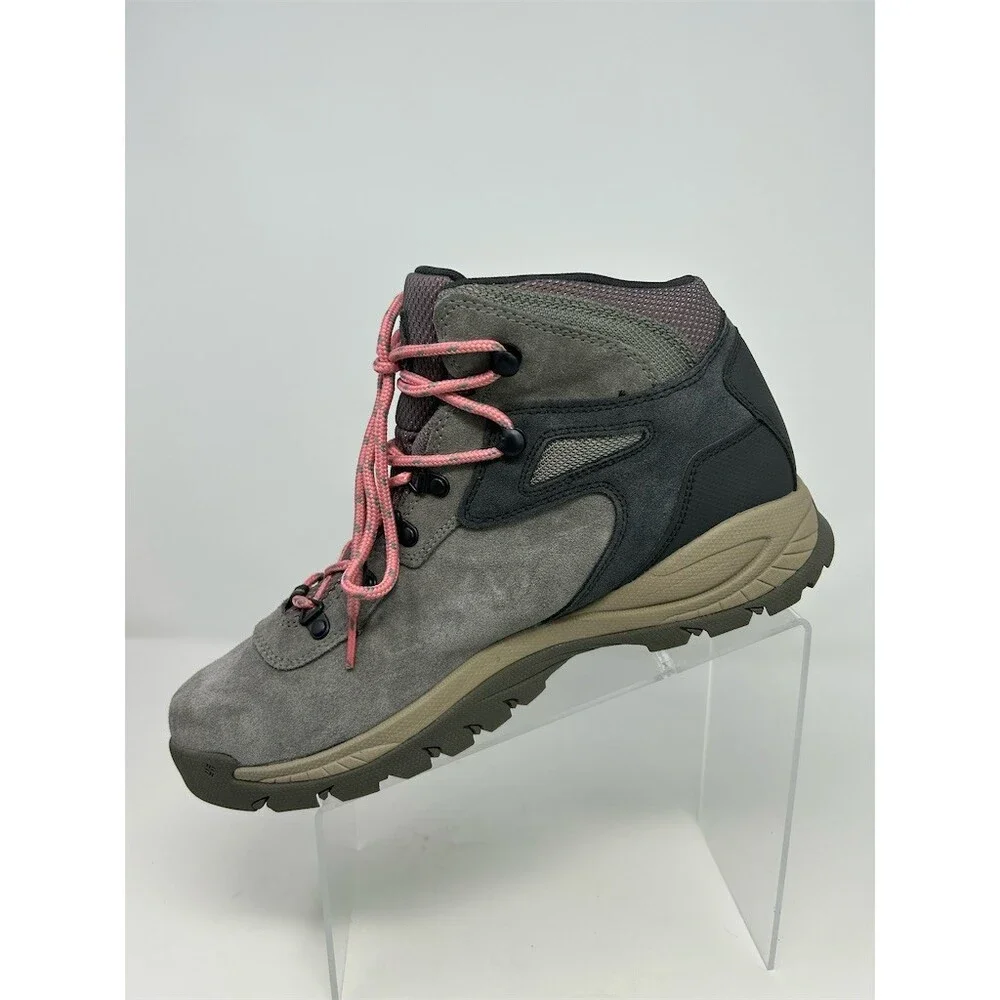 Columbia Newton Ridge Plus Waterproof Amped Hiking Boots Gray Pink Size 11